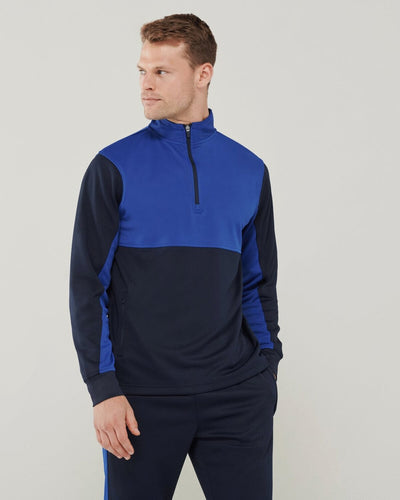 LV874  ADULTS 1/4 ZIP TRACKSUIT TOP