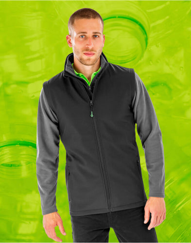 R902M RESULT GENUINE RECYCLED 2 LAYER PRINTABLE SOFTSHELL BODYWARMER