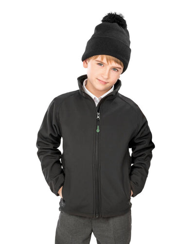 R901JY JUNIOR RECYCLED 2 LAYER PRINTABLE SOFTSHELL JACKET
