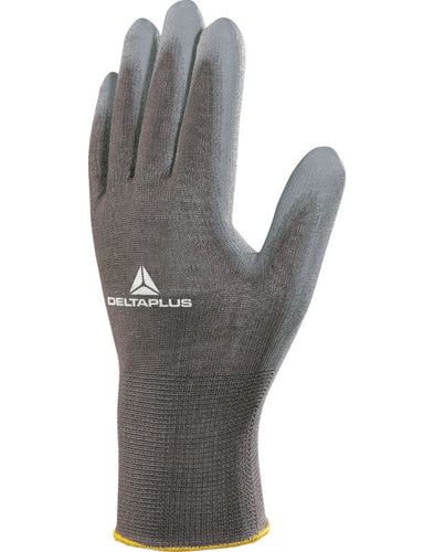 POLYESTER KNITTED GLOVES - PU PALM  10 PACK